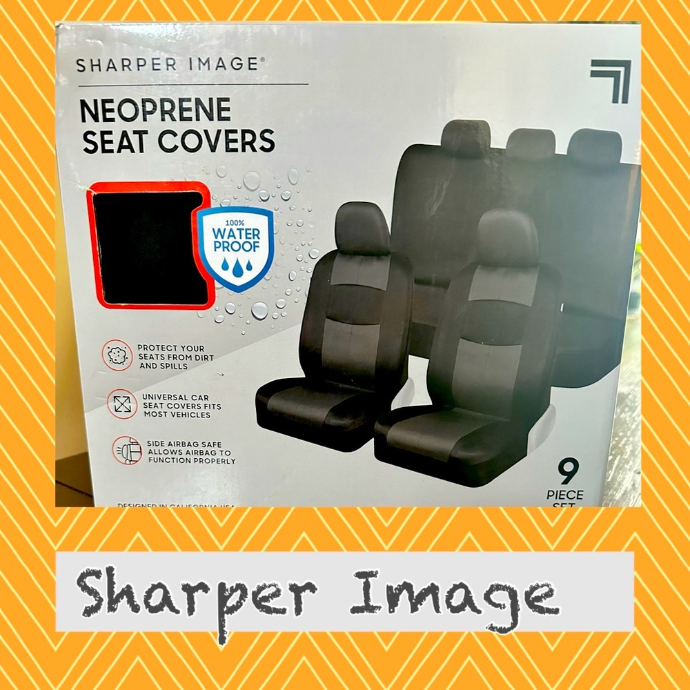 NIB Sharper Image 9pc car seat cover